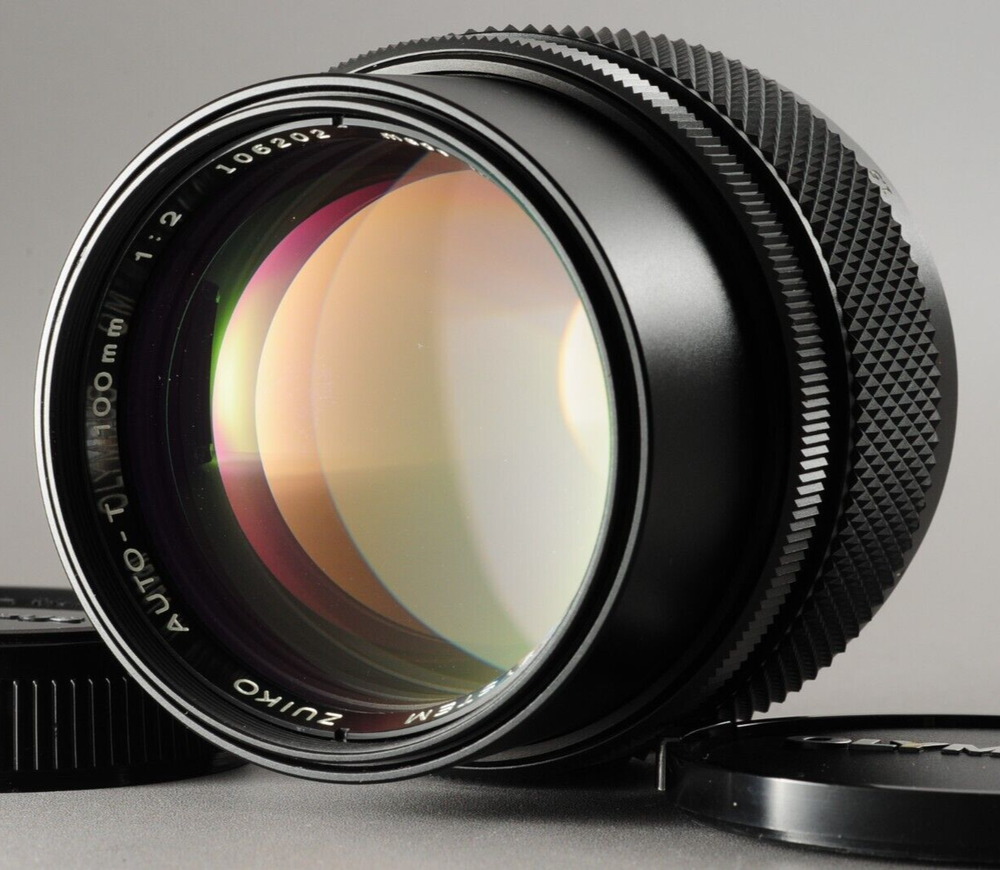 Mint Olympus OM System Zuiko Auto-T 100mm F/2 Lens Late Model From Japan #3253