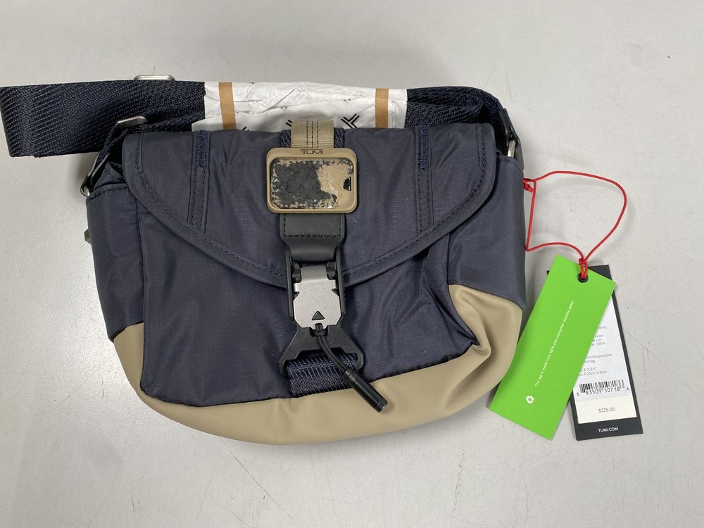 Tumi ALPHA BRAVO COMPASS Flap Crossbody Bag - Midnight Navy & Khaki