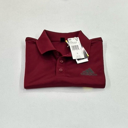 Adidas Men’s Designed 2 Move 3-Stripes Polo Shirt, Red/Black, Size S
