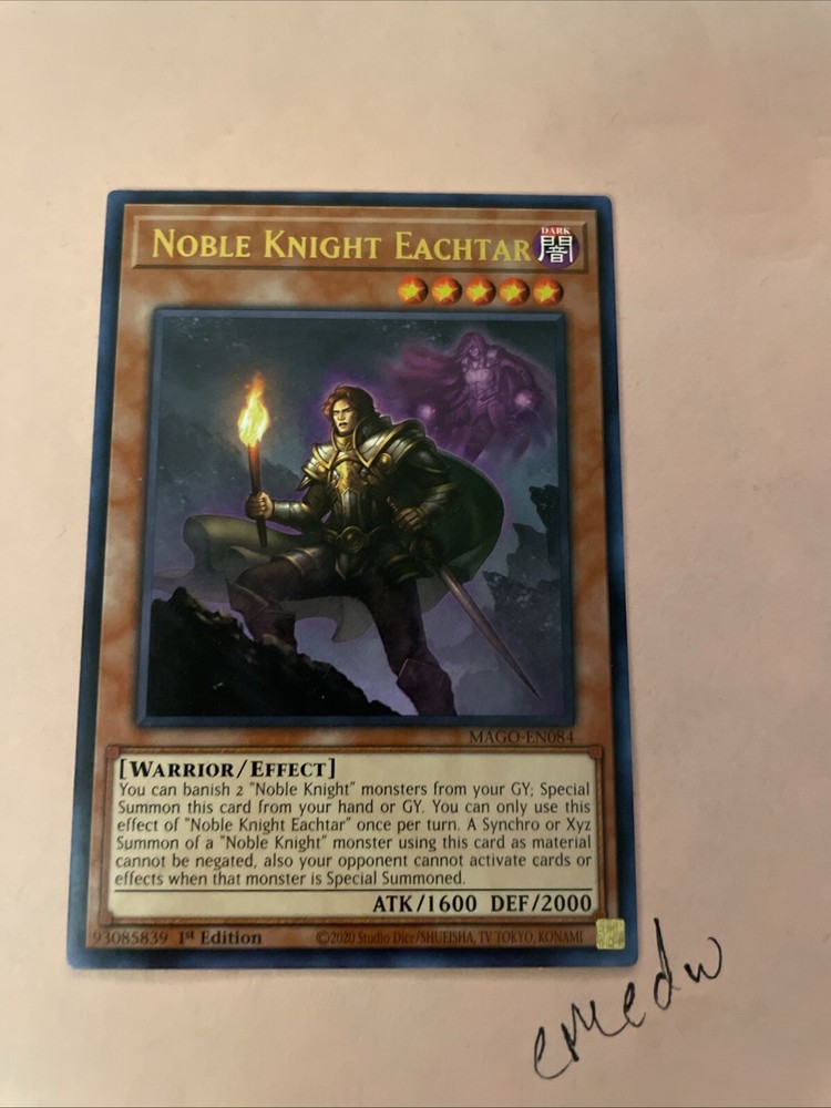 Noble Knight Eachtar MAGO-EN084 1st Edition Maximum Gold Rare
