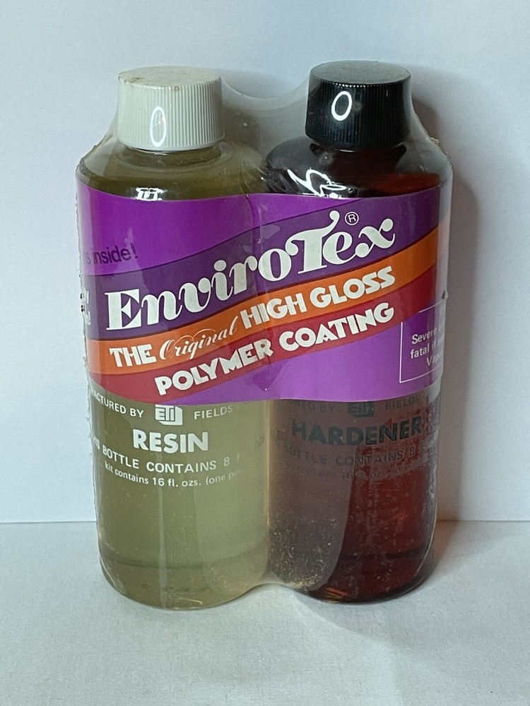 Vintage EnviroTex High Gloss Resin & Hardener Kit Sealed New Bottles