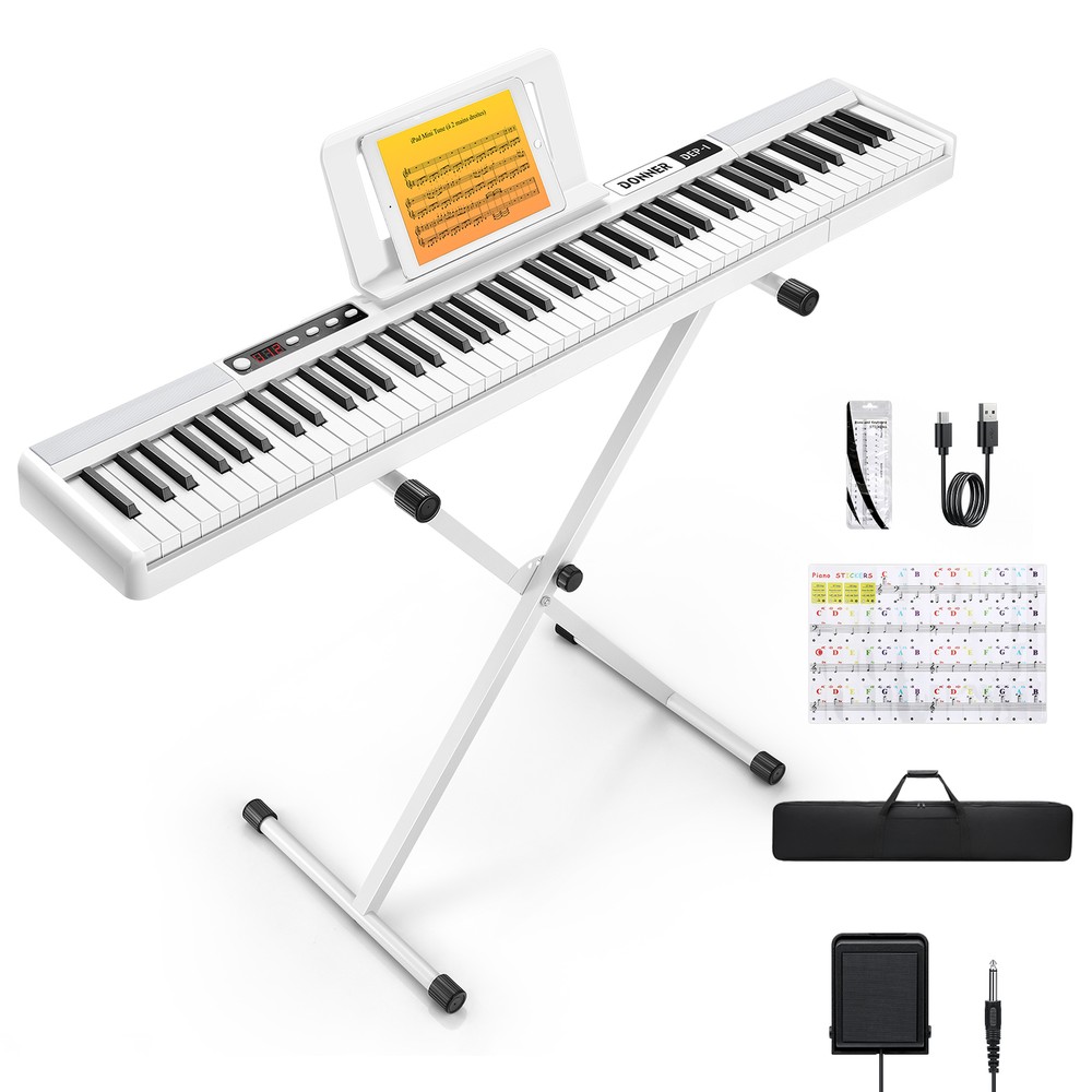 Donner DEP-1 Digital Piano Keyboard With Sustain Pedal 88 Key Velocity Sensitive
