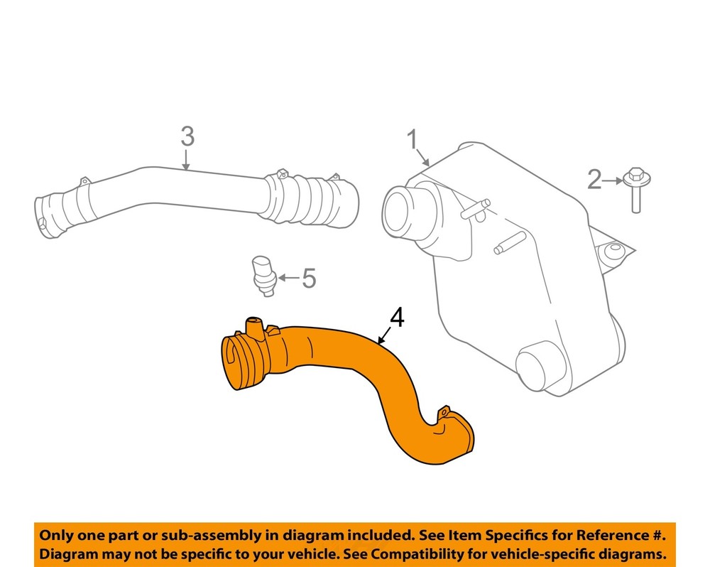 FORD OEM 17-19 F250 Super Duty Intercooler Outlet Duct HC3Z6F073B