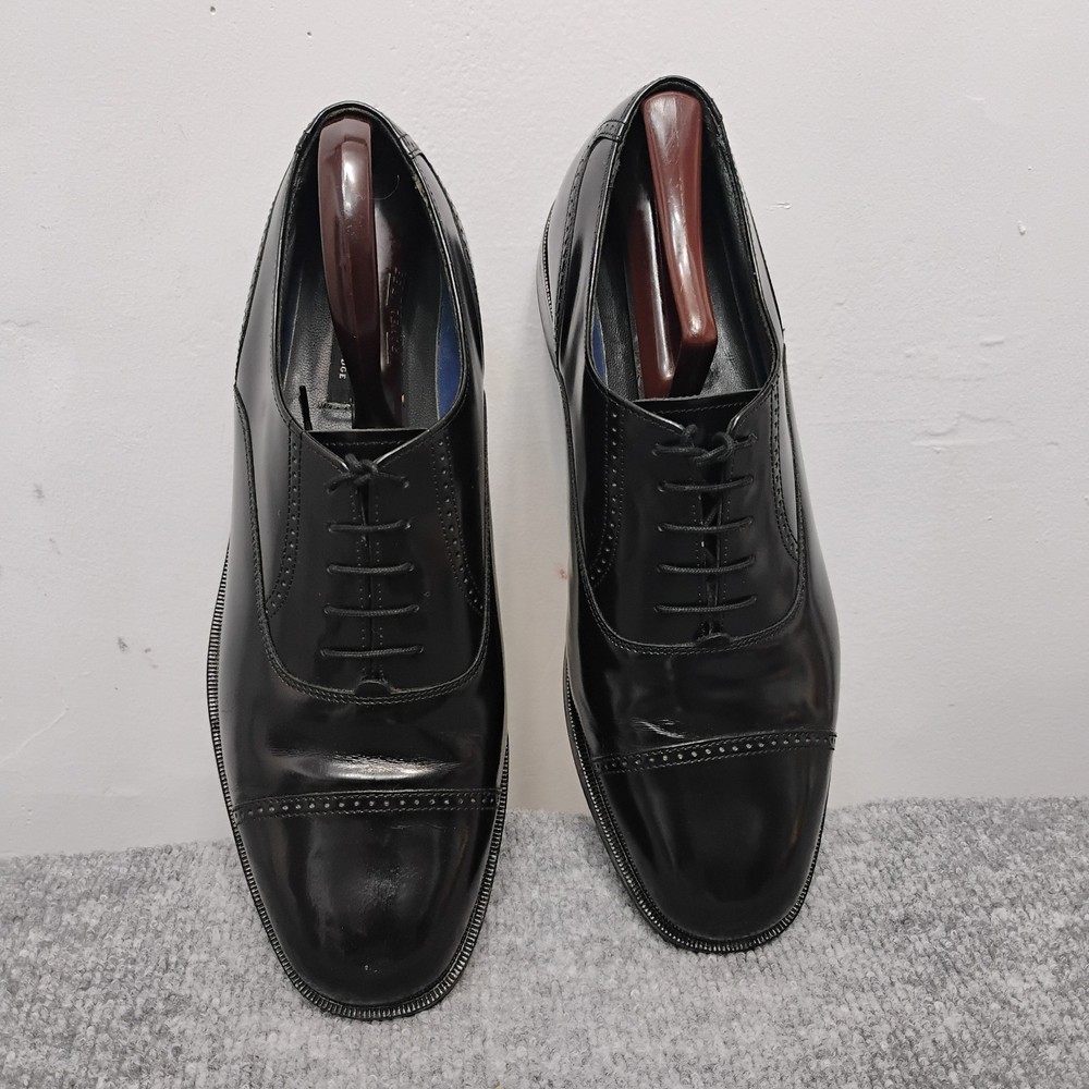 Bostonian Stockbridge Leather Oxfords Dress Shoes Men's Size 10.5 Black 29112