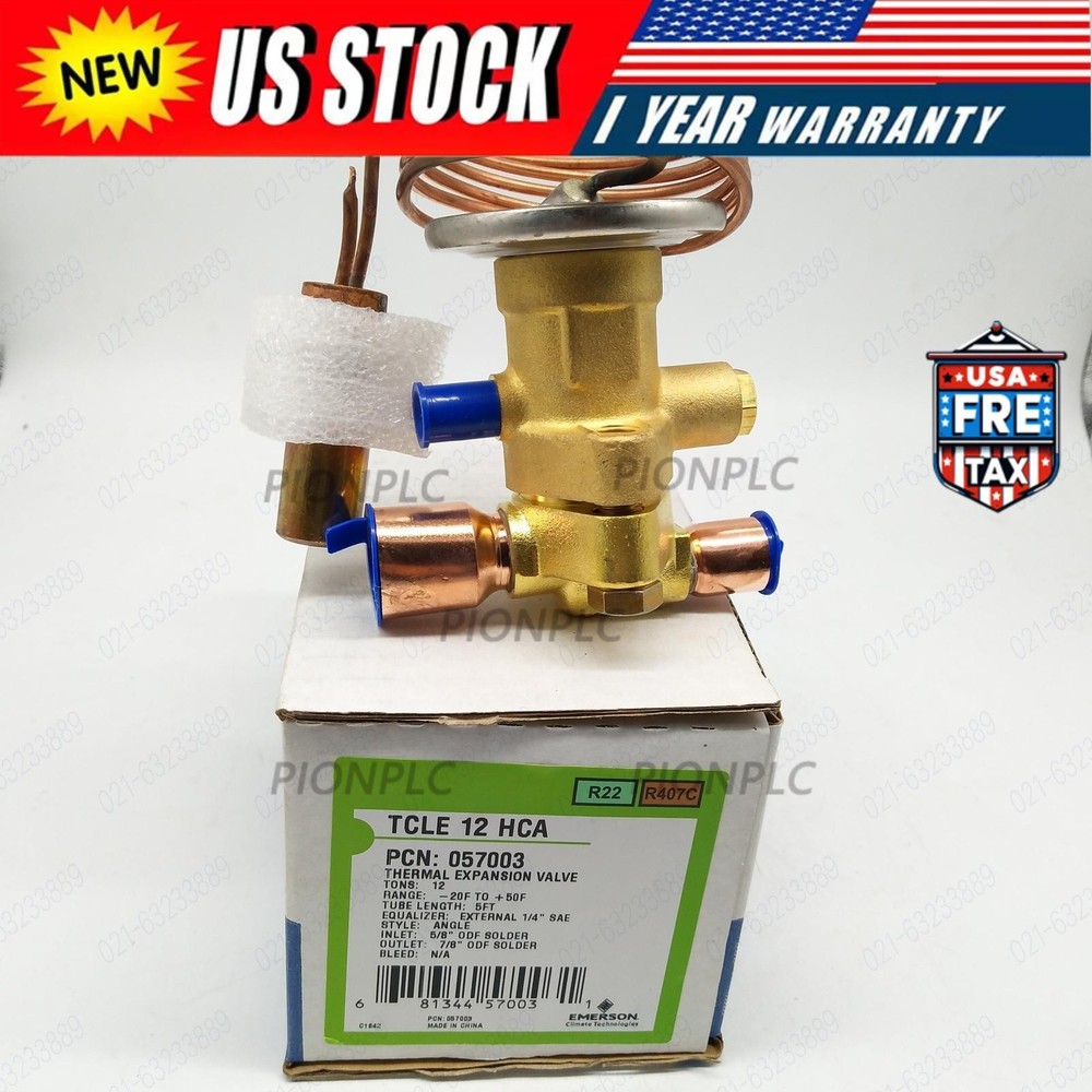 New Emerson TCLE 12 HCA Thermal Expansion Valve TCLE12HCA