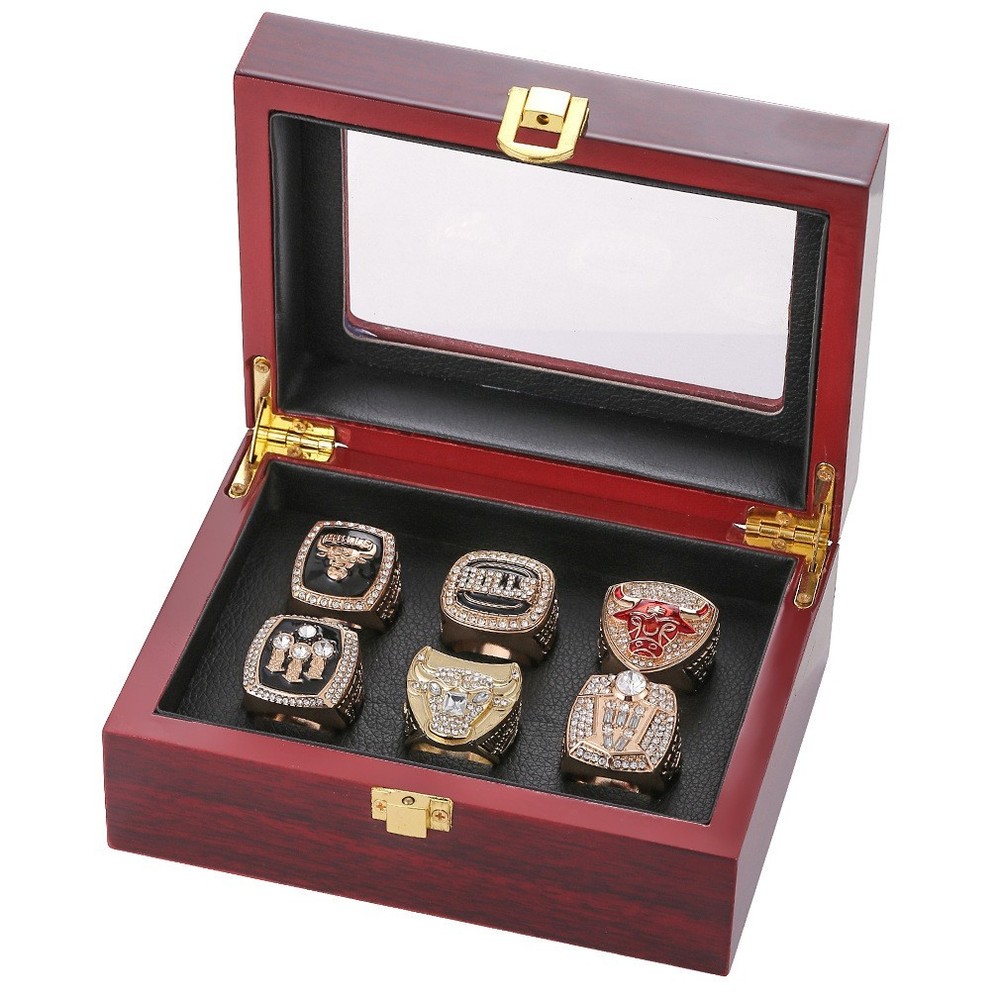 Michael Jordan Chicago Bulls Championship 6 Rings Set With Display Box