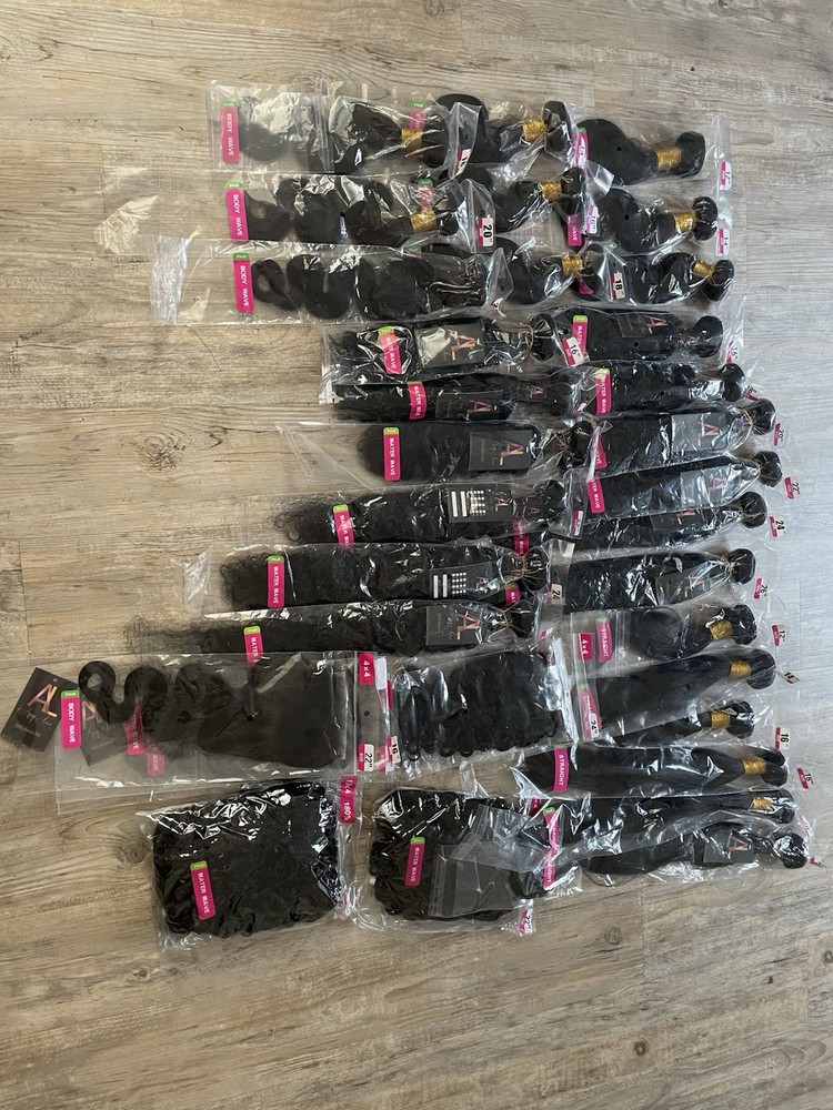 100% Brazilian Hair, Human Hair Bundles Bodywave, Straight, Water Wave 12’-30’