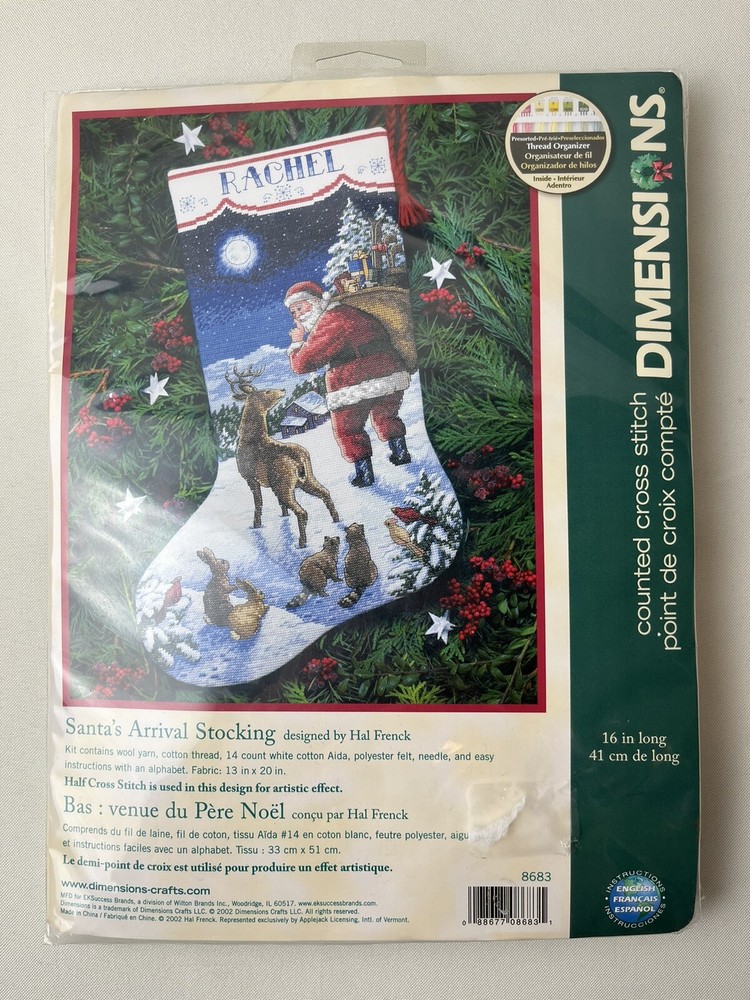 Dimensions Santa's Arrival Stocking Counted Cross Stitch Kit-16