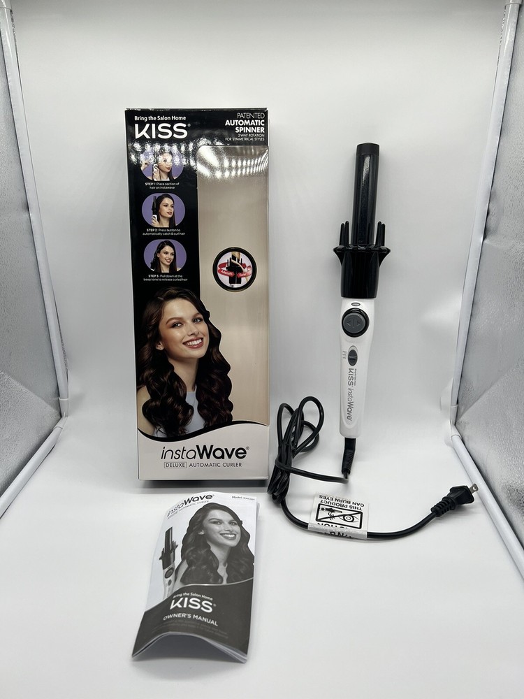 Kiss Instawave 1 Inch Ceramic Auto Curling Iron for Effortless Waves