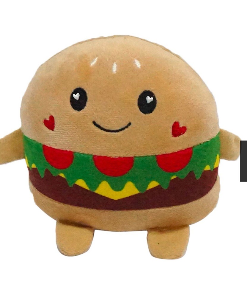 Fuzzy Friends Valentine’s Day Hamburger Hearts Plush Toy Stuffed Gift Idea
