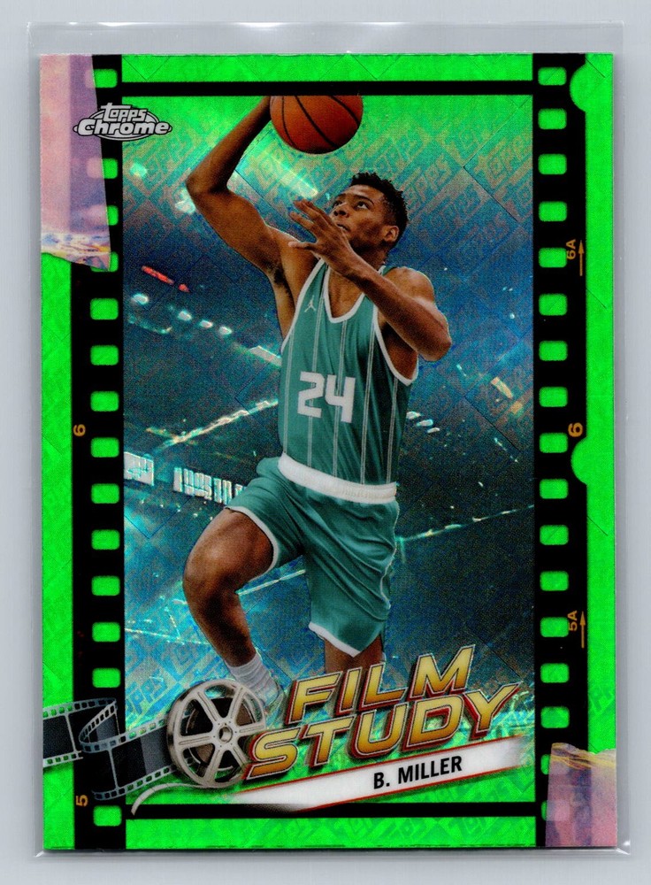 2023-24 Topps Chrome #FS-14 Brandon Miller Film Study Refractor Green Topps