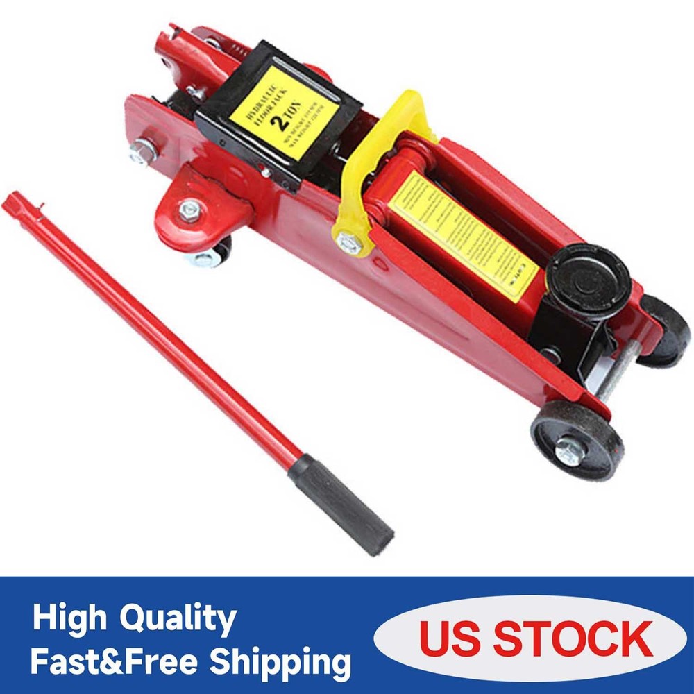 Hydraulic Floor Jack Trolley Low Profile Car Quick Lifting 2 Ton NEW