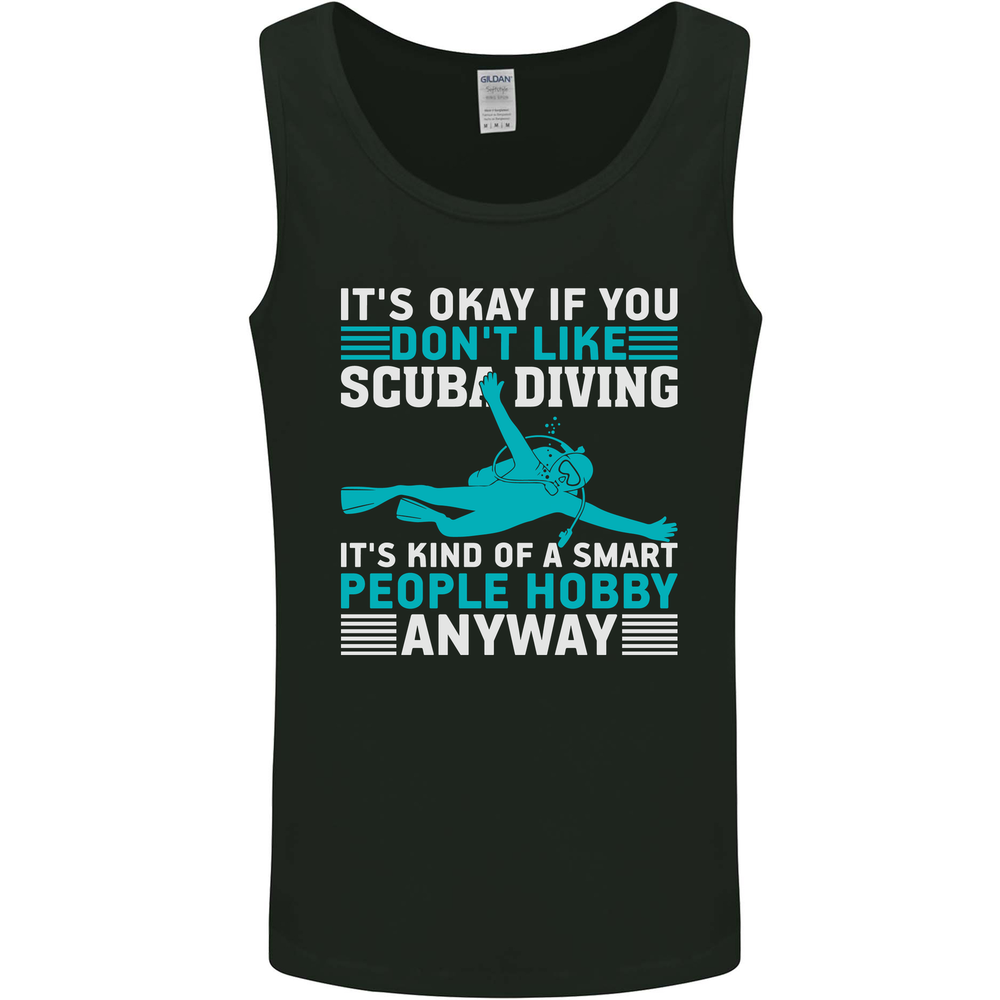 Smart People Hobbie Funny Scuba Diving Diver Mens Vest Tank Top