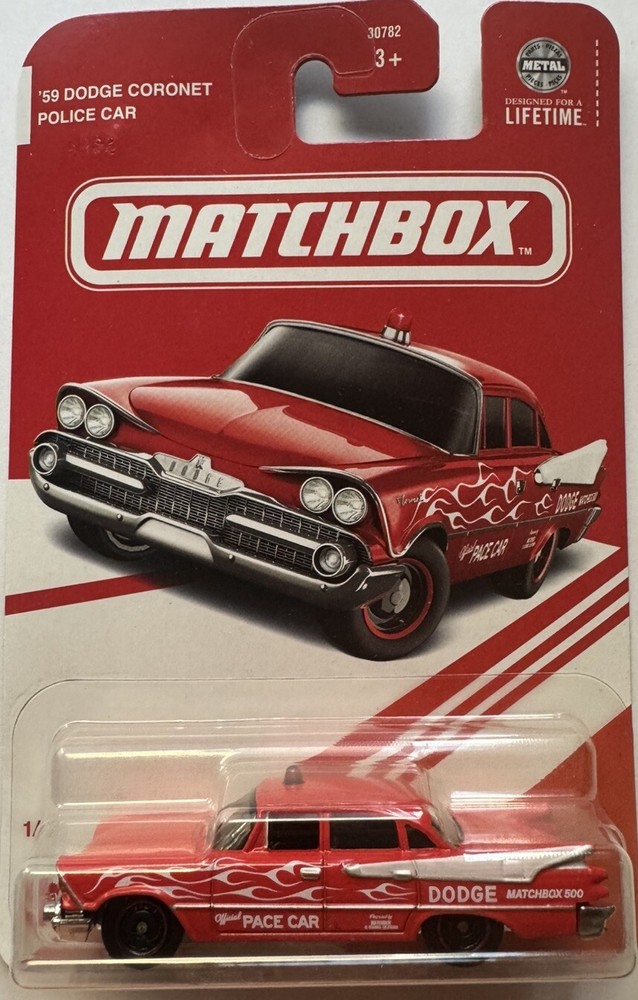 Matchbox 2025 '59 Dodge Coronet Police Car 1/4 Target Red Exclusive