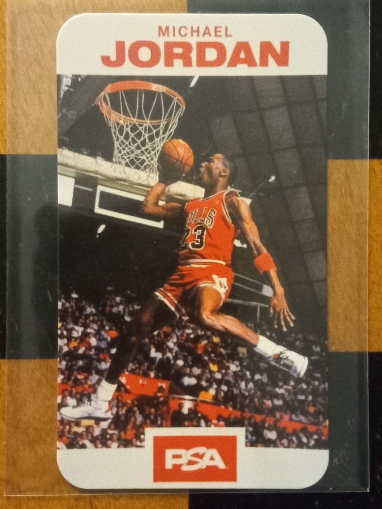 Michael Jordan PSA Magazine Cover Art Promo Insert Card *Excellent Condition*