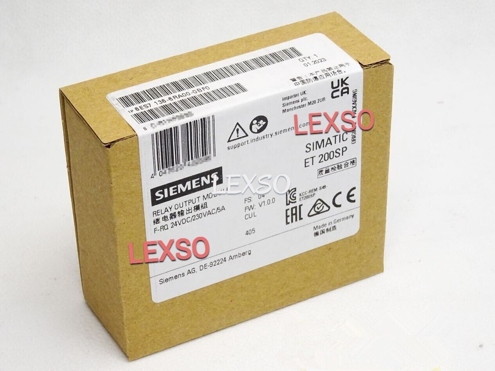 6ES7 136-6RA00-0BF0 NEW SIEMENS 6ES7136-6RA00-0BF0 ET 200S Electronics Module#Br