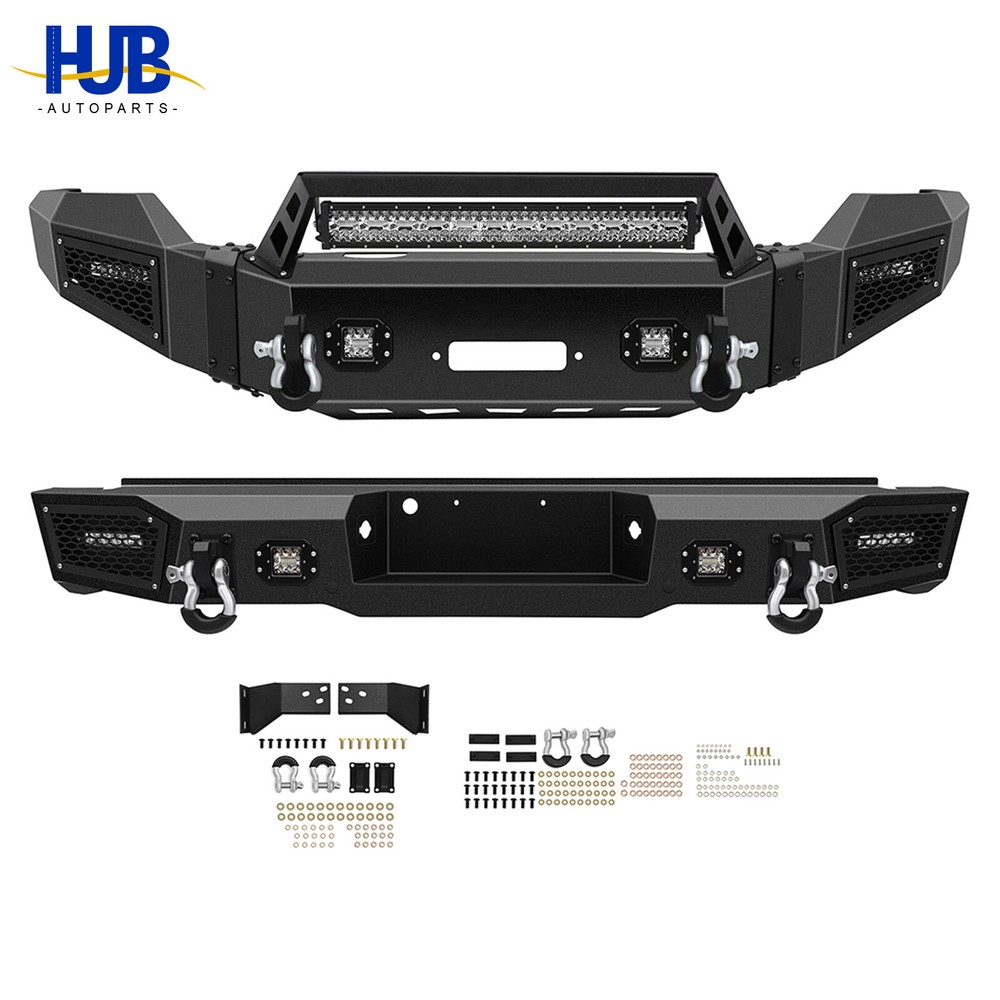 Steel Front / Rear Bumper Guard Bar Fog Lamps For 2011-2016 Ford F250