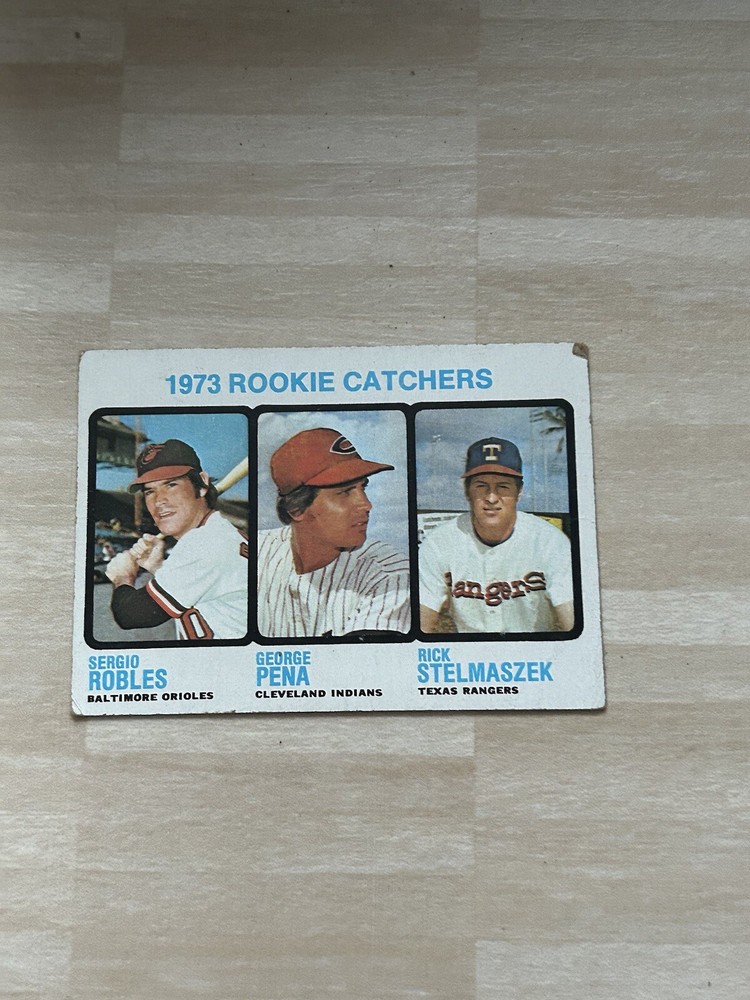 1973 Topps - High Number #601 Rick Stelmaszek, Sergio Robles, George Pena (RC)