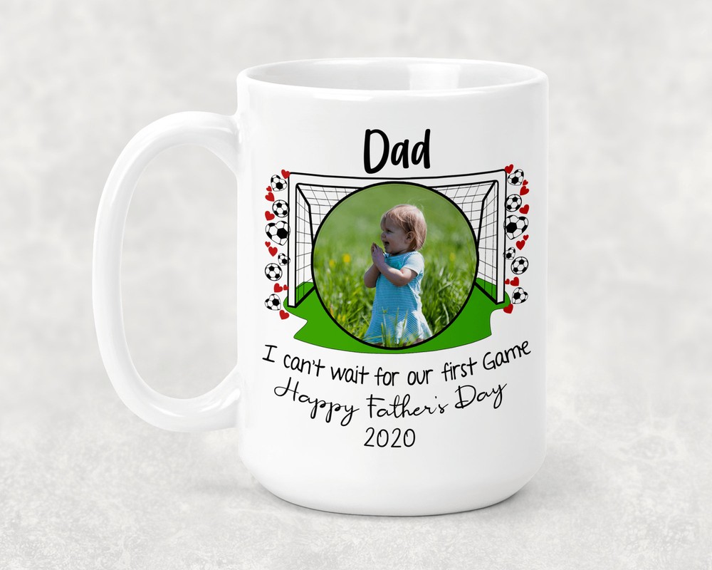 Fathers Day Gift Picture Mug Sports Soccer Mug Grandparent Gift Dad Gift-image