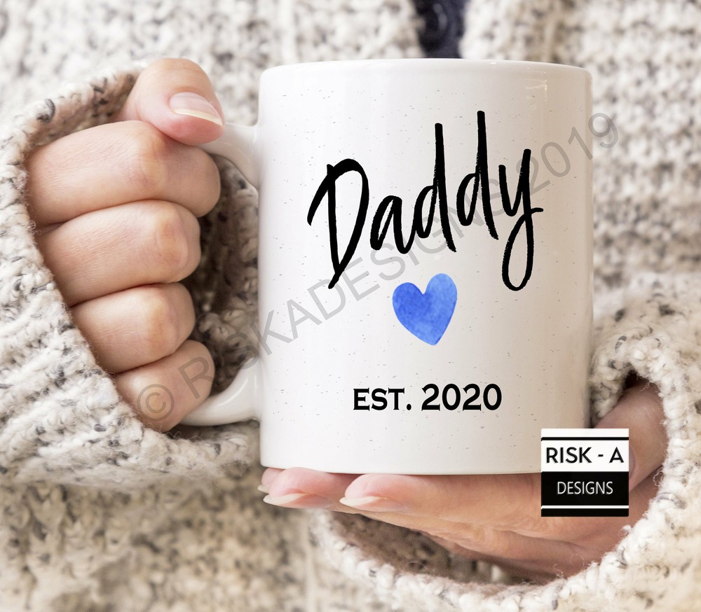 Daddy Birthday Gift Daddy To Be Mug Daddy Est 2020 Mug New Daddy Present Mens