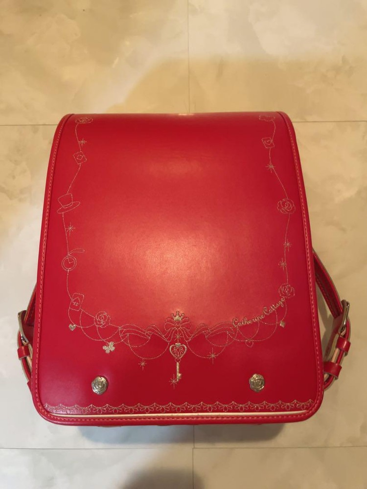 Randoseru Japanese School Bag Kid's Backpack Disney Alice in Wonderland Red