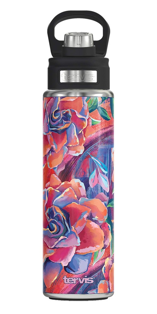 Modern Tabletop Collection - Magnolia Bouquet Triple Insulated Tumbler Travel...