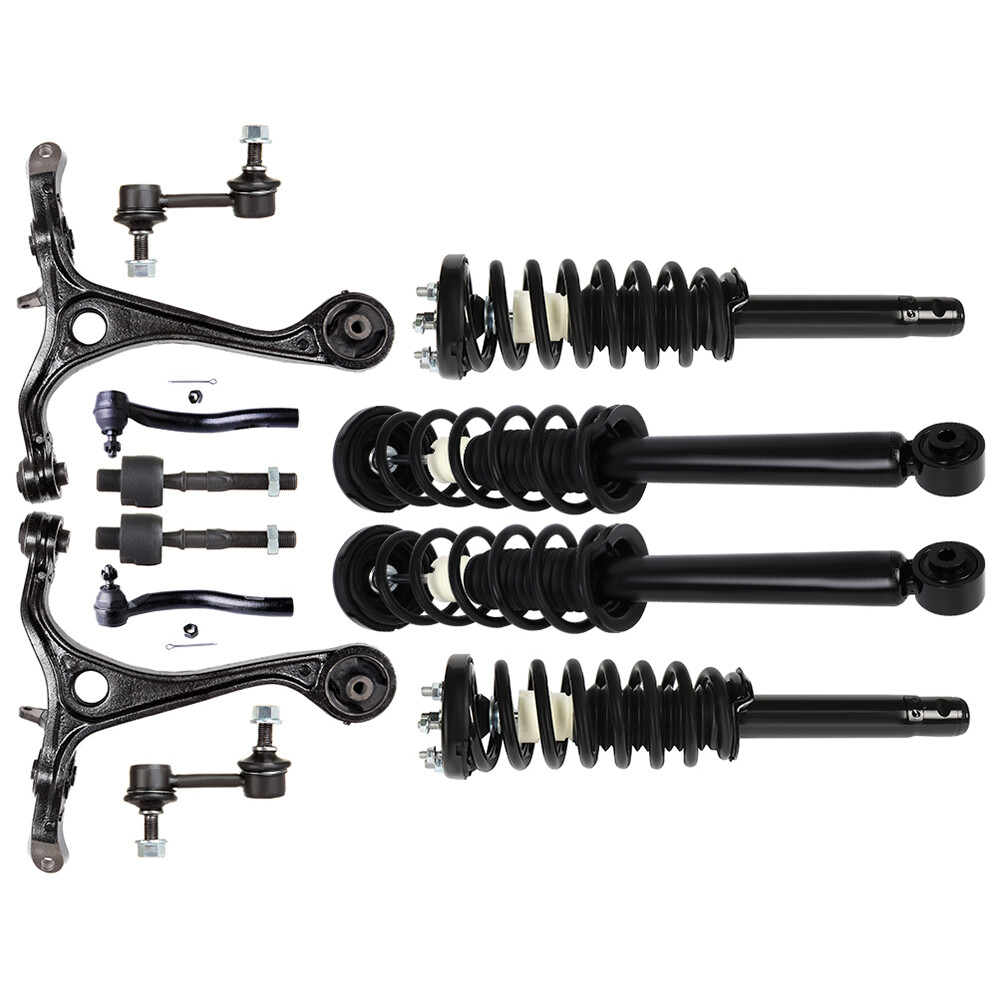 2004-2008 Acura TSX Front Strut Rear Shock Kit with Springs Control Arms Tie Rods and Sway Bars