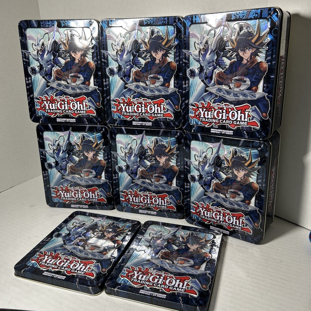 Yugioh Yusei 2018 Mega Collectors Tin Empty Lot of 6 Tins
