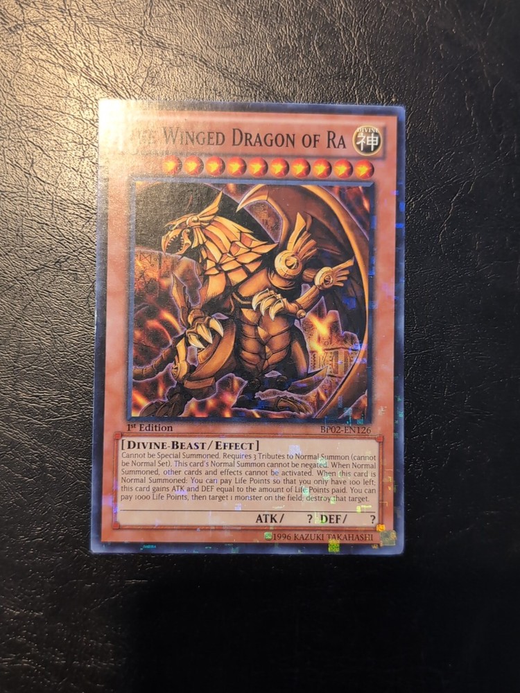 Yu-Gi-Oh Winged Dragon of Ra BP02 Mosaic Rare 1st Edition VLP Condition