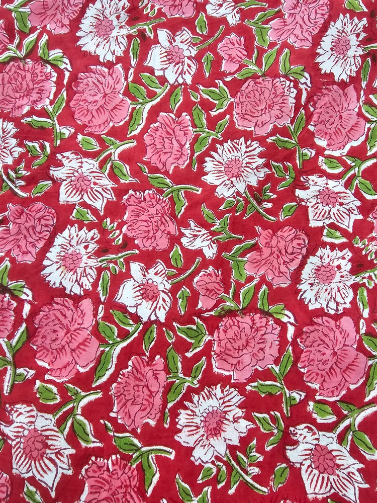 Premium Handmade Handblock Cotton Fabric – Authentic Indian Craftsmanship
