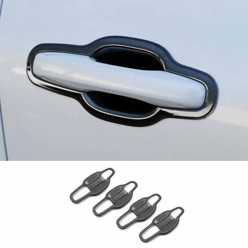 Volvo XC60 2018-2022 Black Titanium Door Bowl Cup Cover Trim Set 8PCS