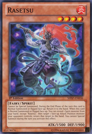 Rasetsu SHSP-EN036 Common 1st Edition Lightly Played Yugioh Card