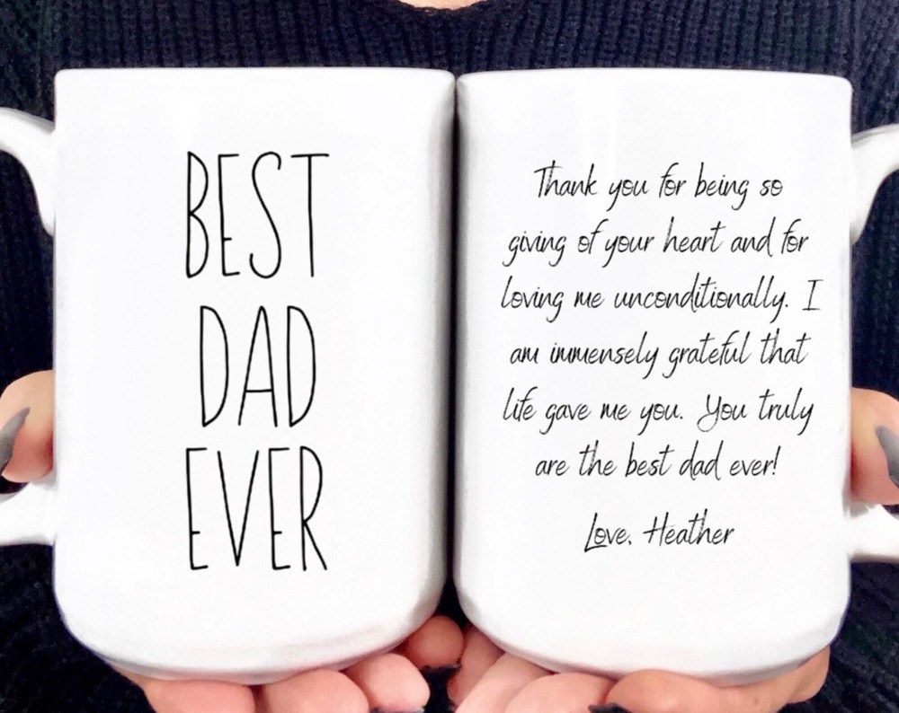 Best Dad Ever Mug - Personalized Father’s Day Gift From Kids