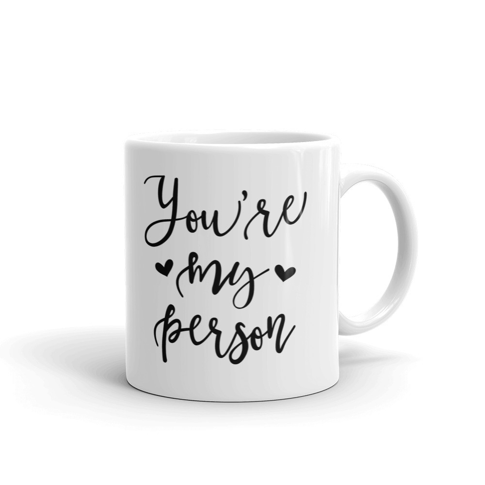 You're My Person Greys Anatomy Coffee Tea Ceramic Mug Office Work Cup Gift