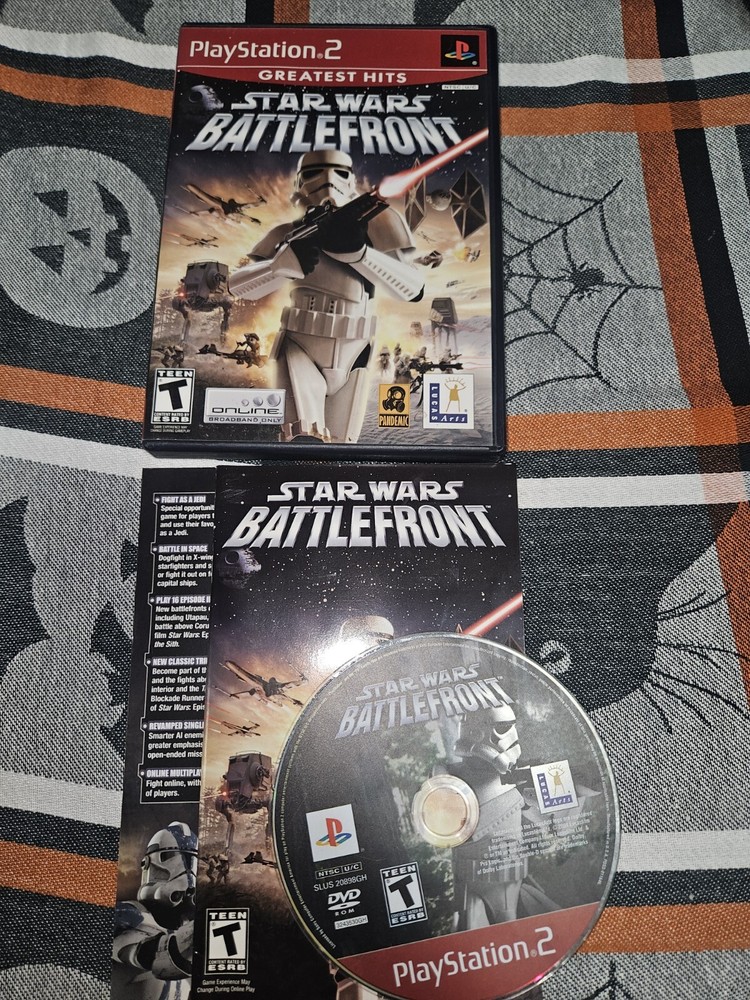 Star Wars: Battlefront (Sony PlayStation 2, 2004) Greatest Hits Tested, Complete