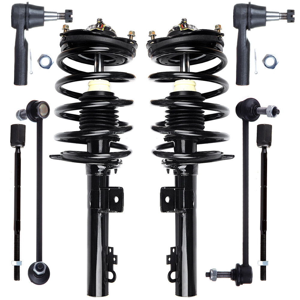 1996-2007 Ford Taurus Mercury Sable Front Struts Sway Bar Links Tie Rods