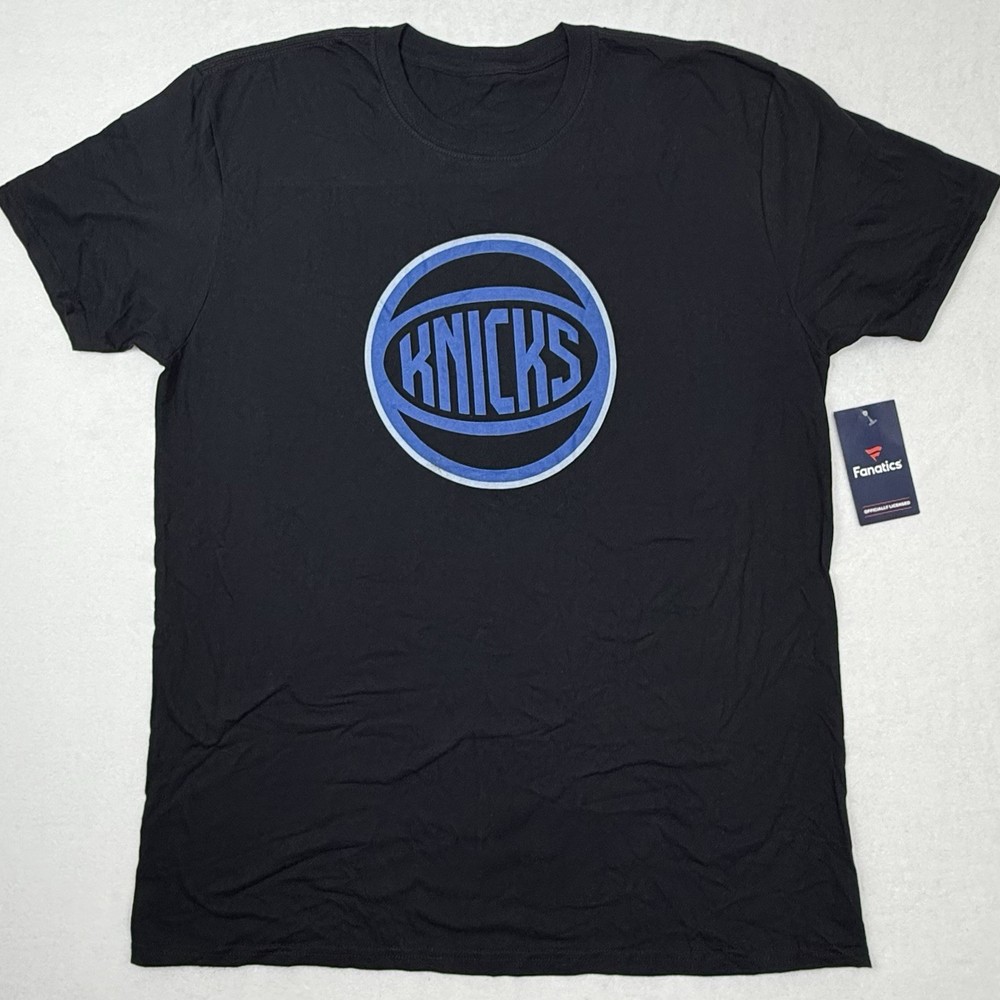 New Fanatics New York Knicks Men's XL T-Shirt Basketball Short Sleeve NBA Black