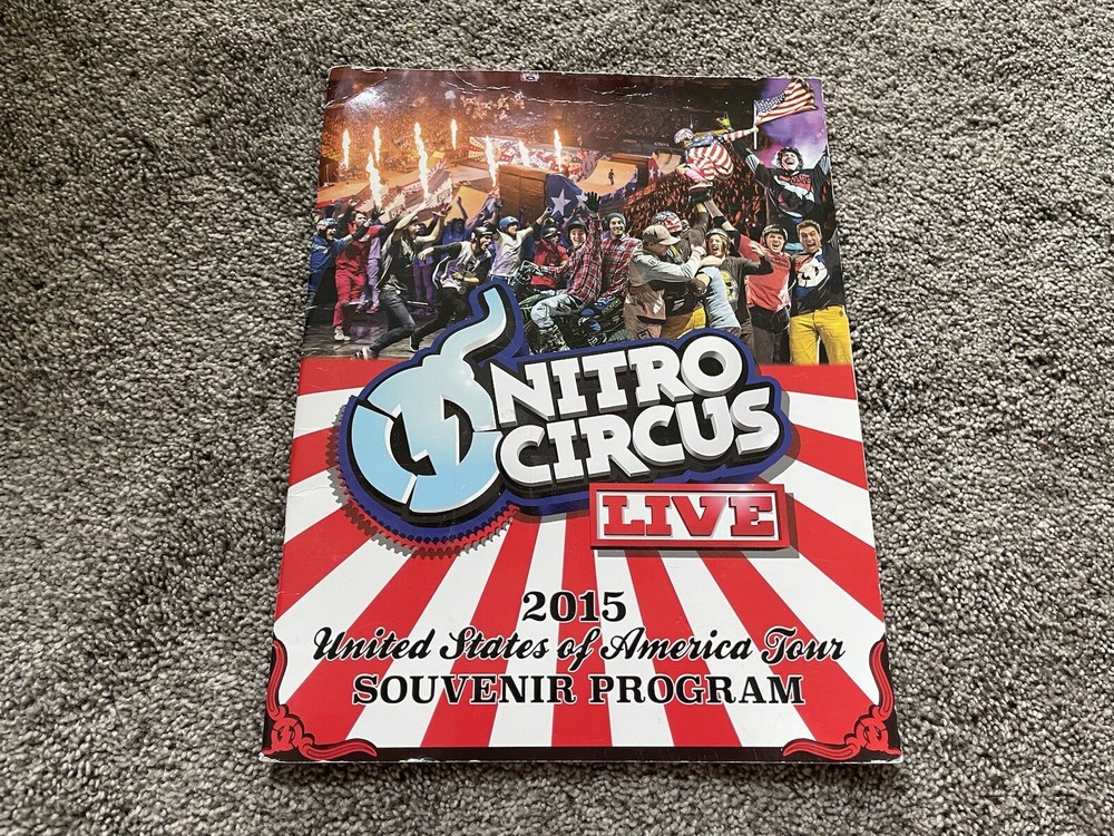 Nitro Circus Program Souvenir Flyer Booklet Live 2015 Dirtbike BMX Skate Stunts