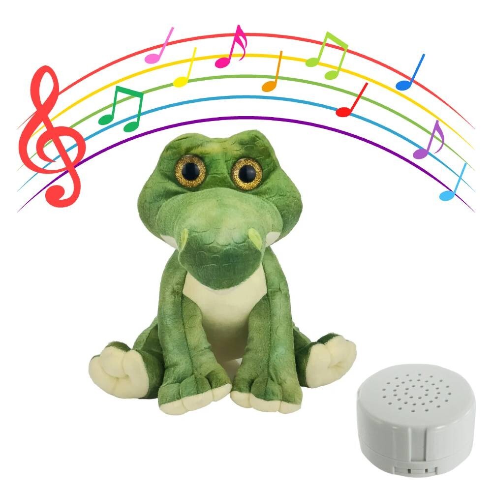 16-Inch Talking Alligator Plush Toy with Sound Recorder - Cute Stuffed Animal Gift for Children