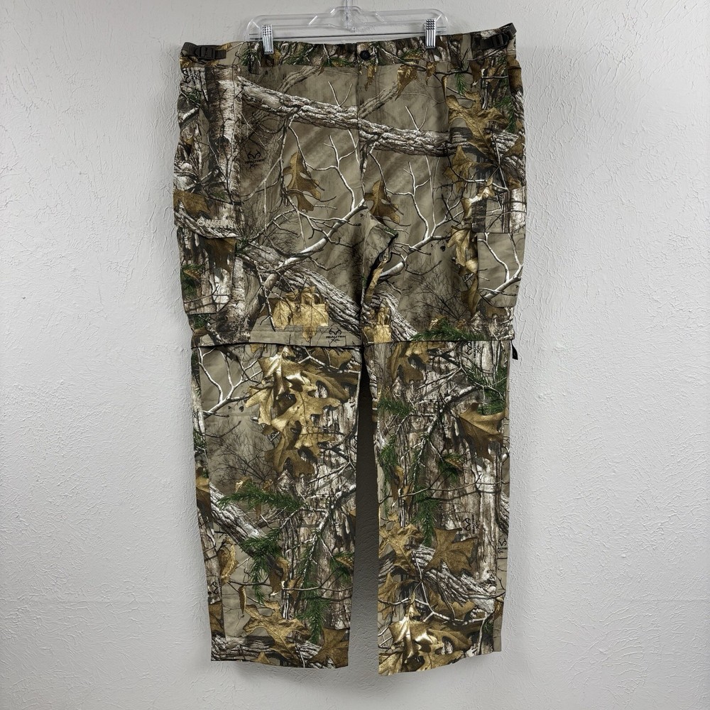 Magellan Mens 3XL Realtree Camo Convertible Cargo Pants with Elastic Waist