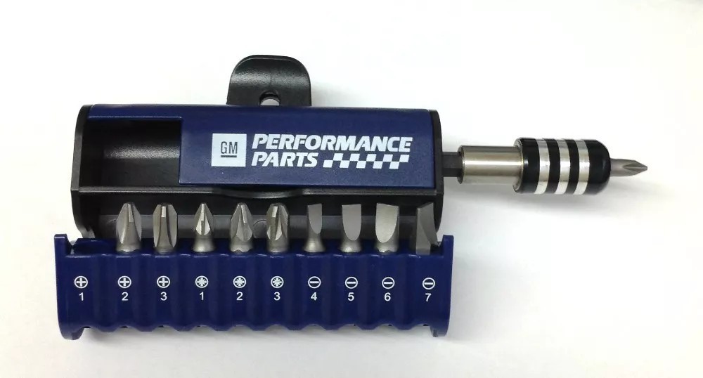 GM Performance 11 PC Screwdriver Bit Set with Quick Release Magnetic Bit Holder