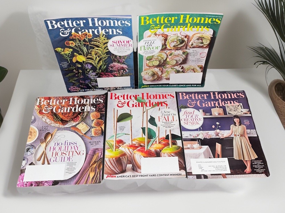Better Homes and Gardens 2019 Magazine Lot 5 Issues May Aug Sep Oct Nov