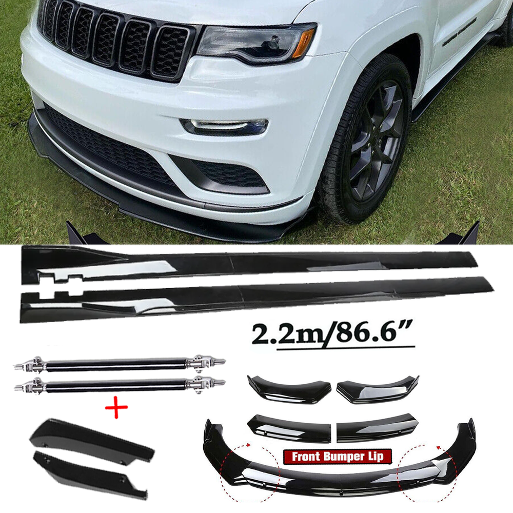 For Jeep Grand Cherokee Limited X Front Bumper Spoiler Body Kit /Side Skirt Glos
