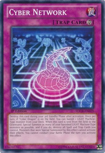 Cyber Network SDCR-EN029 Common 1st Edition LP Yugioh Card