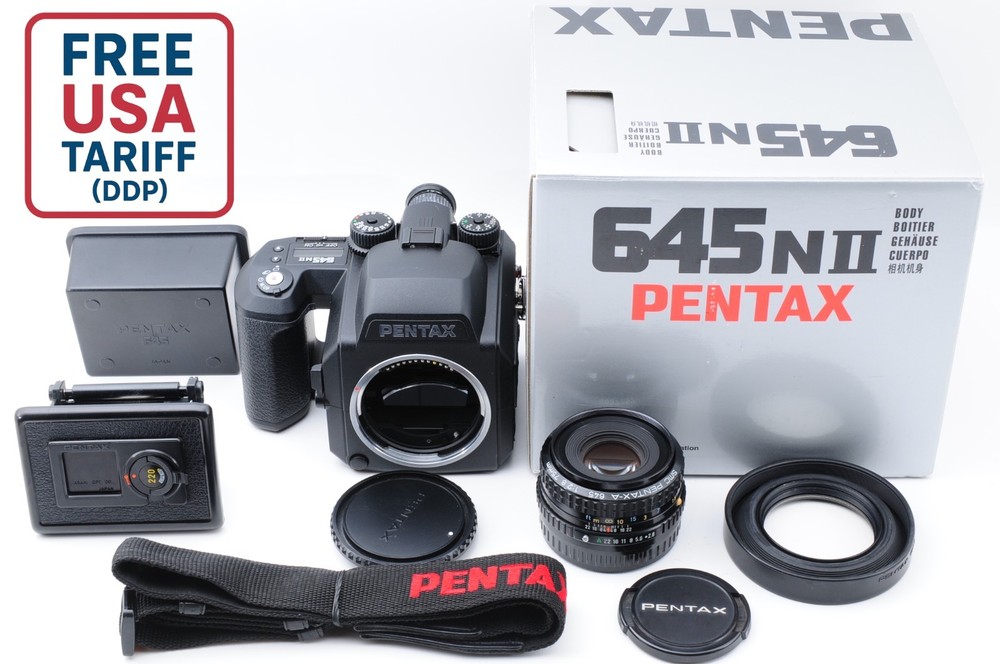 [MINT in Box] PENTAX 645 NII N II Camera SMC A 75mm F2.8 Lens 120 220 JAPAN #288