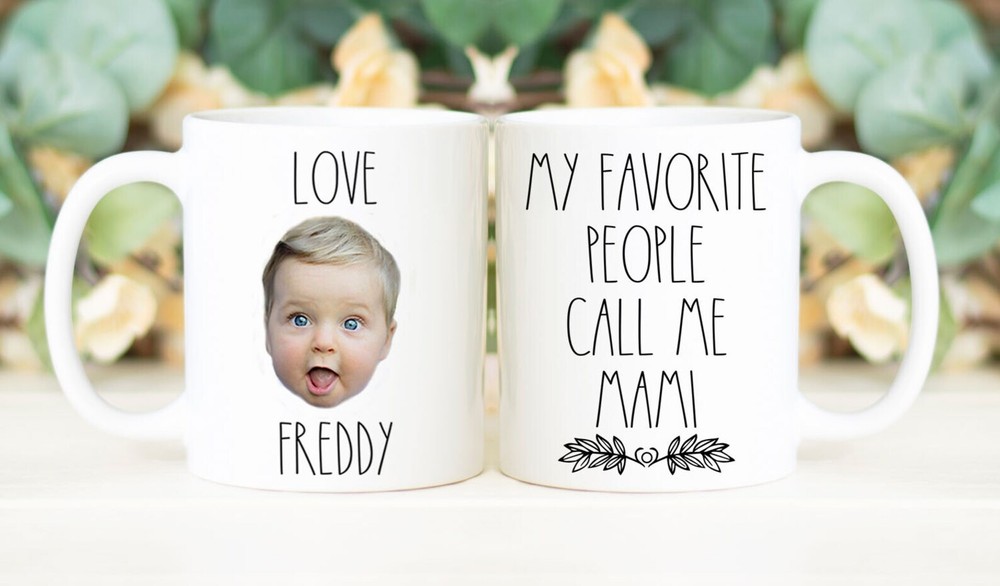 My Favorite People Call Me Mami Coffee Mug Custom Face Mug Personalized With