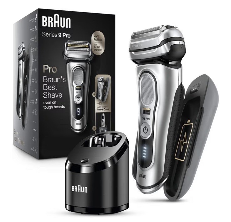 Braun Electric Razor for Men, Waterproof Foil Shaver, Series 9 Pro 9477cc