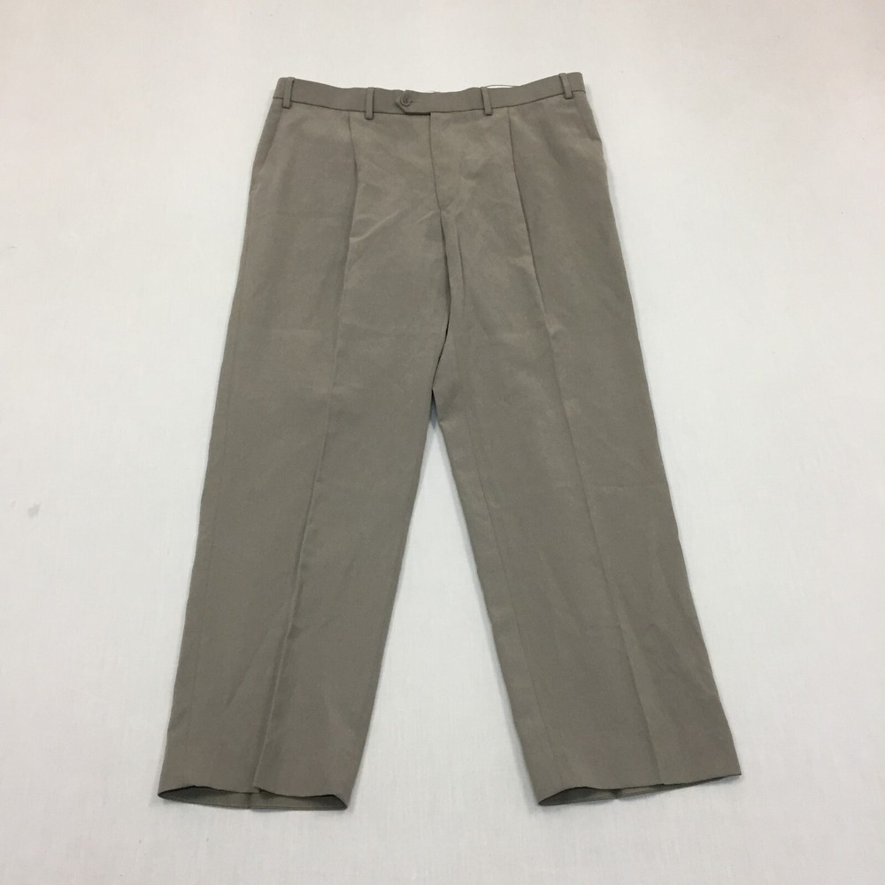 Pantalón M&S Mezcla de Lino Para Hombre W38 L31 Calce Recto Chino Gris (38R)