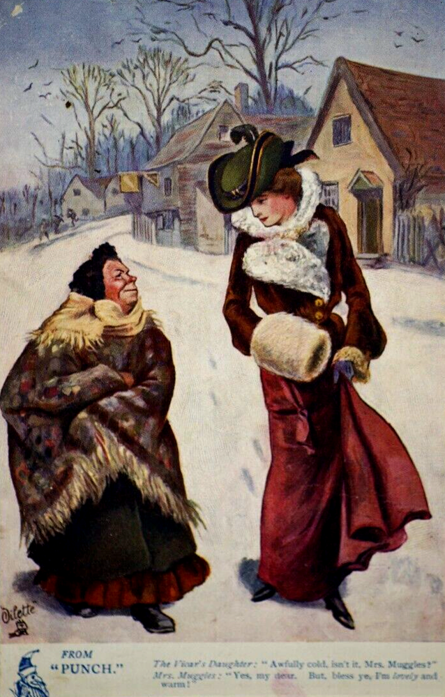 Postcard Seaside Comic Saucy Risqué Vicar Edwardian Victorian Art Cold Tuck 9146