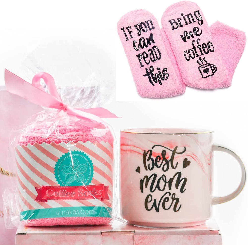 Best Mom Ever Coffee Mug - Perfect Birthday Gift for Mom from Daughter or Son, Thoughtful Present for the Best Mom Ever.